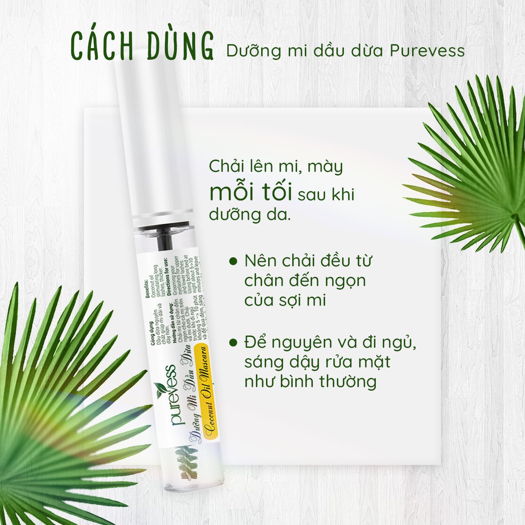 Mascara Dầu Dừa Dưỡng Mi Mọc Chắc Khỏe Ngăn Rụng