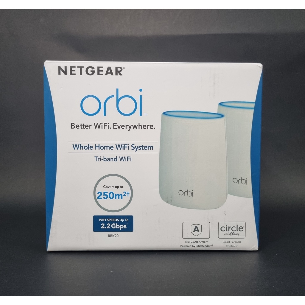 BỘ PHÁT NETGEAR ORBI RBK20 AC2200 Tri-band Mesh WiFi System