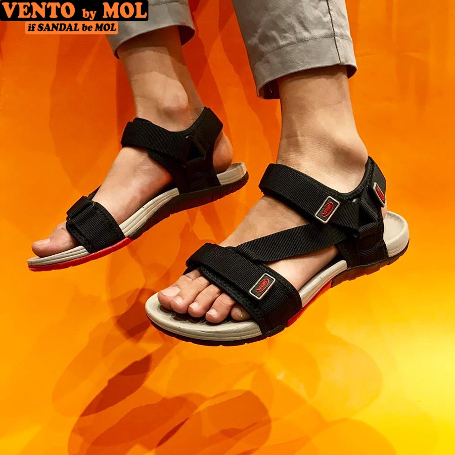 Giày sandal Vento couple nam nữ quai ngang có quai hậu cố định cho cặp đôi mang đi học đi biển du lịch NV4538B