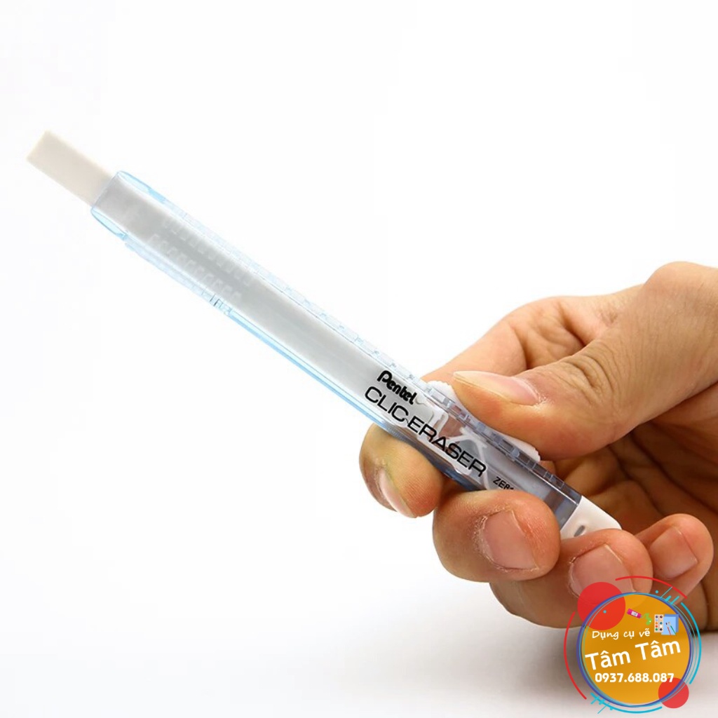 [ TÂM TÂM ]-Bút gôm Pentel, Ruột gôm tẩy PENTEL đầu vuông -