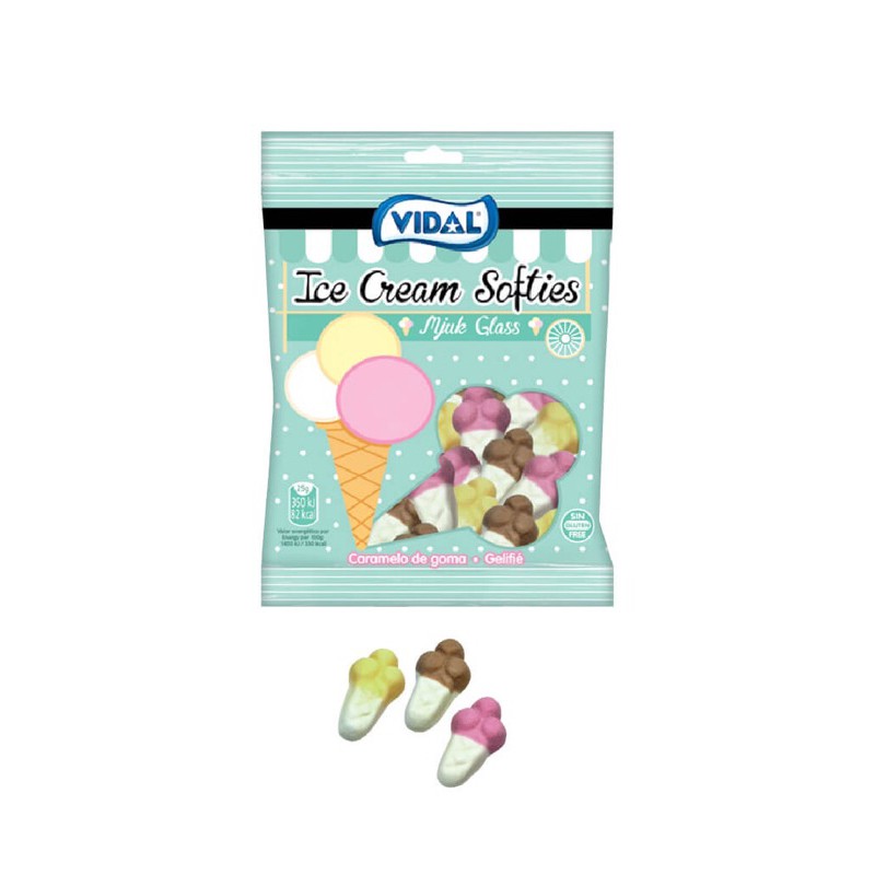 Kẹo dẻo Vidal cây kem 100g