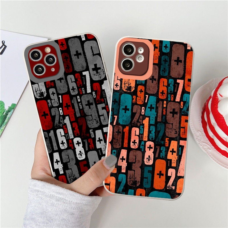 Ốp iphone 12 ký tự số sắc màu đa dạng cho ip 11/12/13/pro/max/plus/promax/6/6plus/6splus/7plus/8/8plus/xr/xs