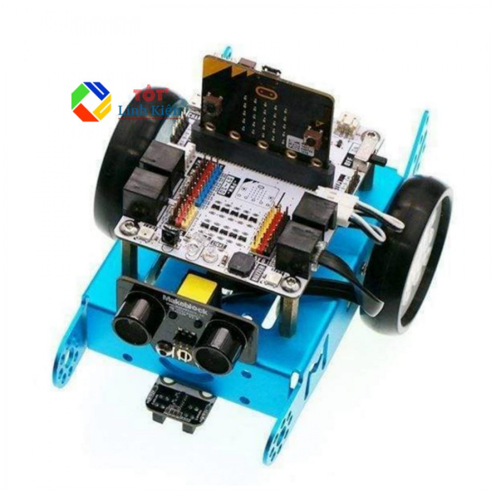 Bộ Khung Xe Nhôm Car Robot BBC Micro:bit - Smart Car Robot 2wd DIY Microbit