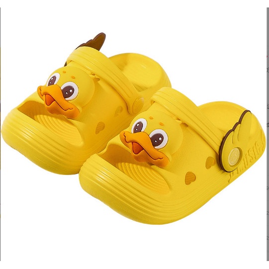 Dép sục crocs hở mũi hình thú nổi cho bé 1-6 tuổi