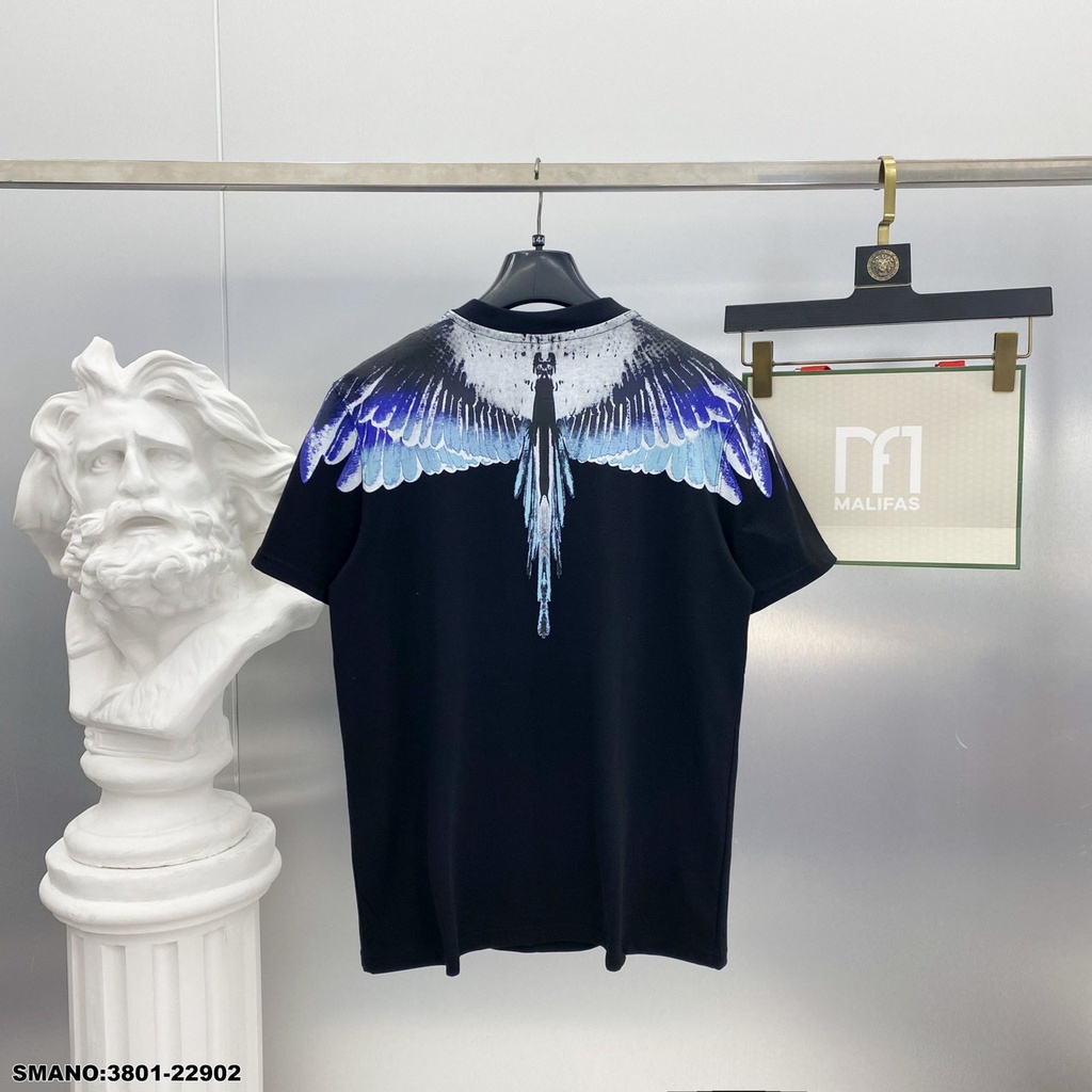 Áo Phông Nam Nữ Burlon in họa Tiết Cực Chất. Áo Thun nam nữ Bulong in hình cánh chim chất cotton mát mịn, Áo đôi nam đẹp