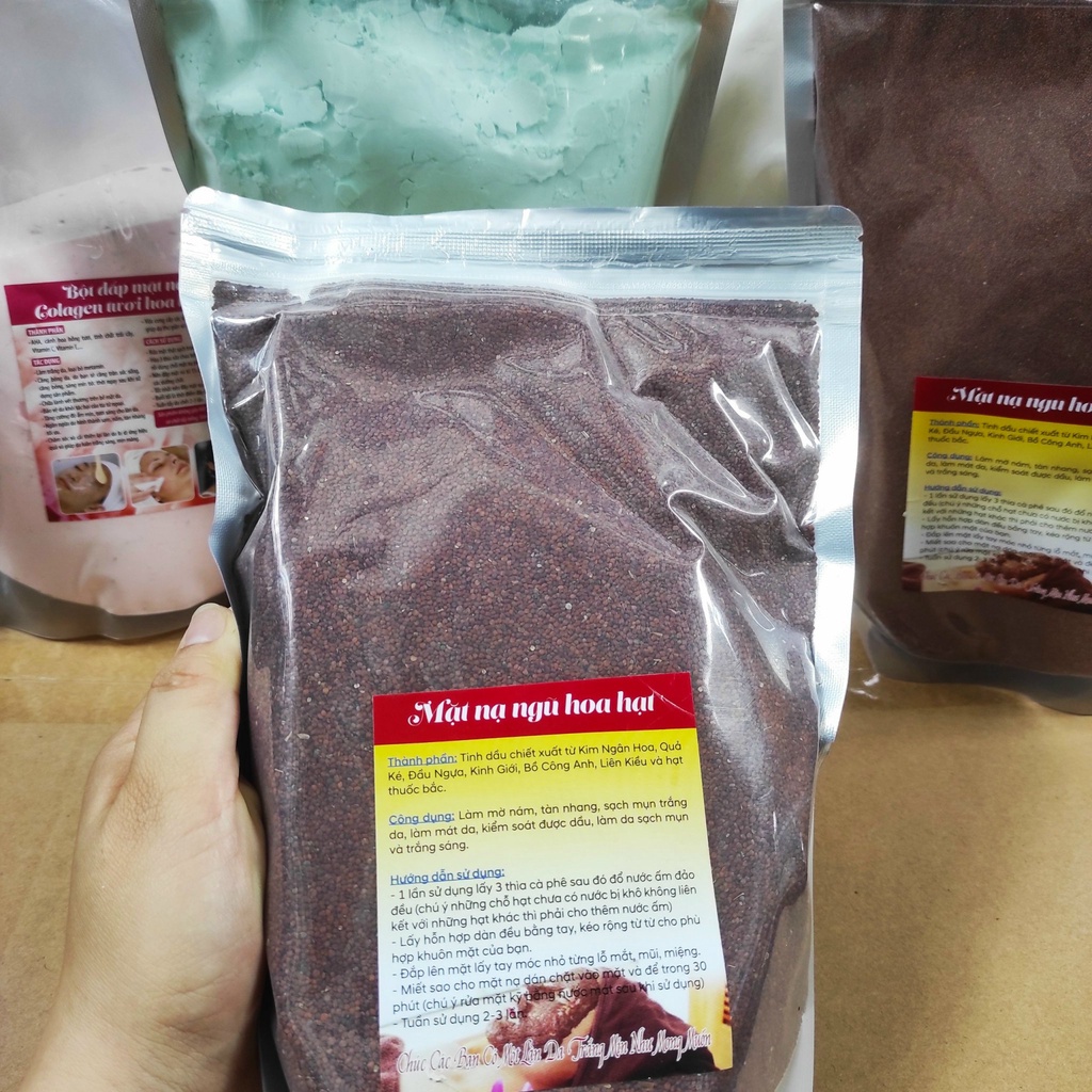 (Q1-HCM) Mặt Nạ Ngũ Hoa - Mặt Nạ Rong Biển Túi 1000gram
