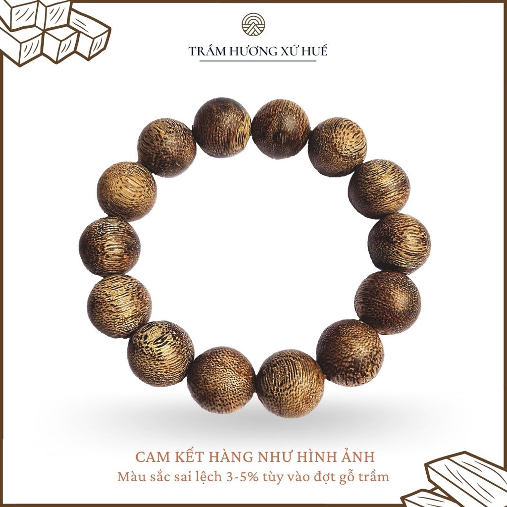 Vòng Tay Phong Thủy - Vòng Tay Trầm Hương Tự Nhiên 100% Dành Cho Nam và Nữ Thời Trang