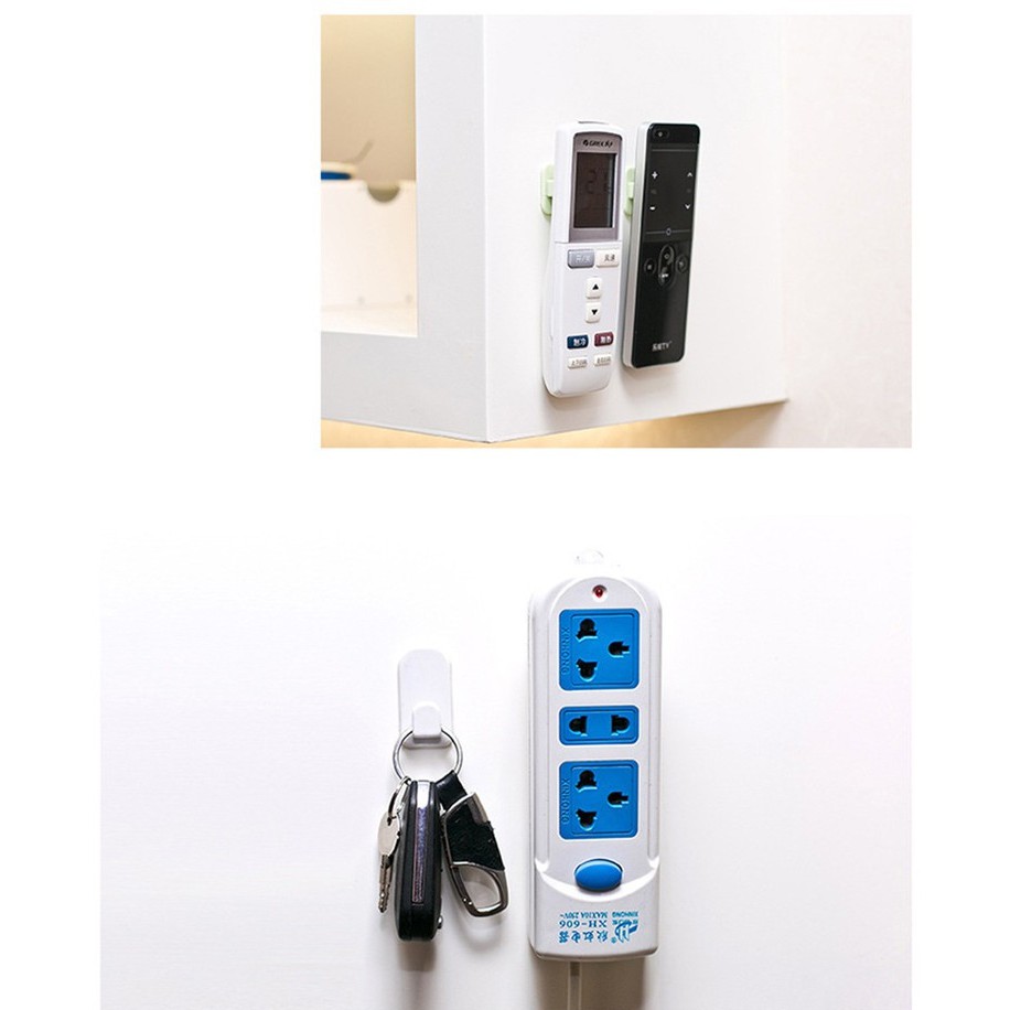 Vỉ 2 Miếng Dán Treo Remote Máy Lạnh Treo Tivi Tiện Dụng, Tiết Kiệm Cho Không Gian Nhà Bạn Thật Gọn Gàng
