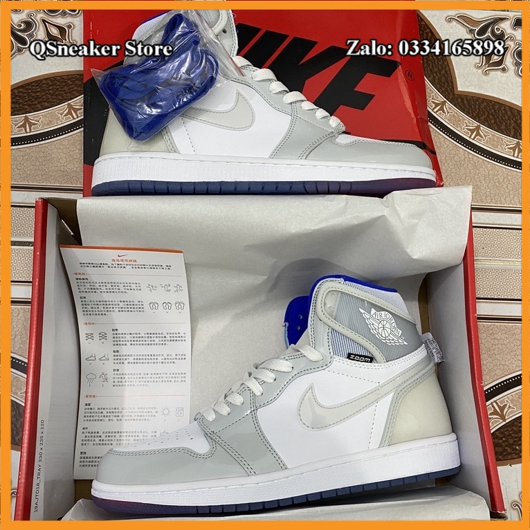 Giày Sneaker Jordan 1 Cổ Cao Bóng High Zoom Cao Cấp Fullbox, Giày Thể Thao Nam Nữ Độc Lạ