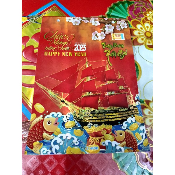 Lịch bloc đại 14.5*20.5 Thuận buồm xuôi gió 2023