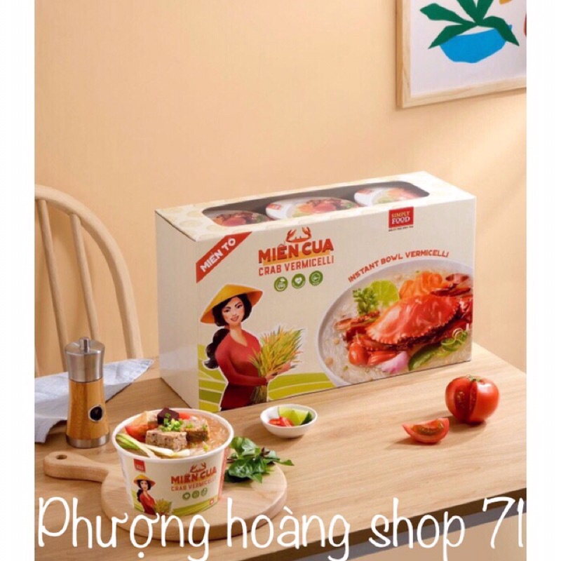 Miến Cua Tô * Ăn Liền * SIMPLY FOOD ( 9tô x 55g )
