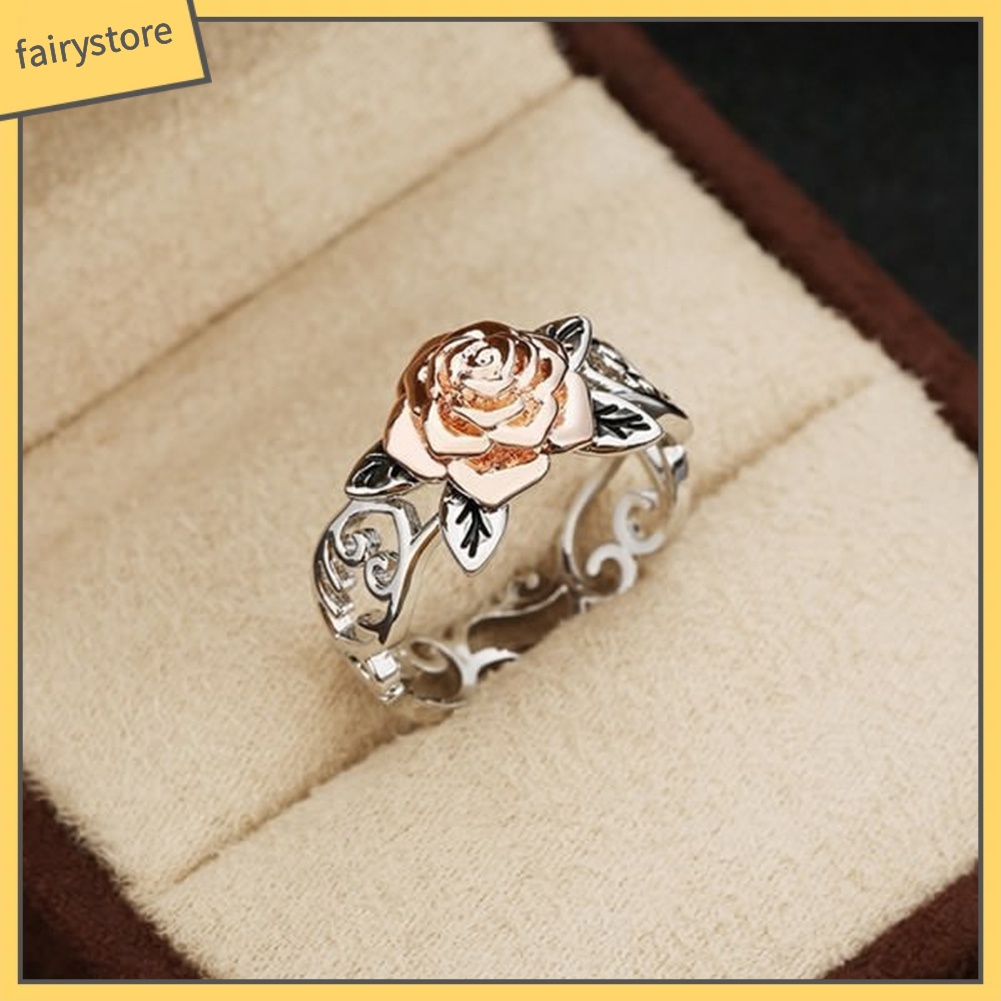 Nhẫn Đính Hôn Hoạ Tiết Hoa Phong Cách Vintage