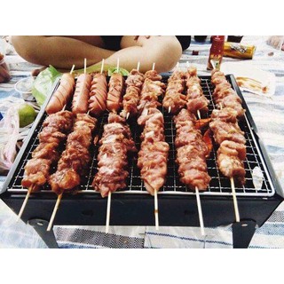 BẾP NƯỚNG THAN HOA VUÔNG CAO CẤP
