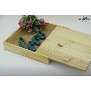 Hộp gỗ đựng Album cưới khổ 30x30cm TAN