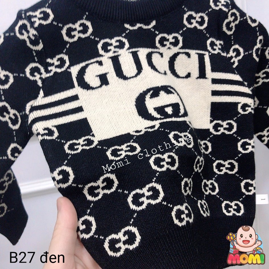 Bộ len GUCCI chữ cho bé trai -B27 - CAM KẾT HÀNG QUẢNG CHÂU CAO CẤP LOẠI 1