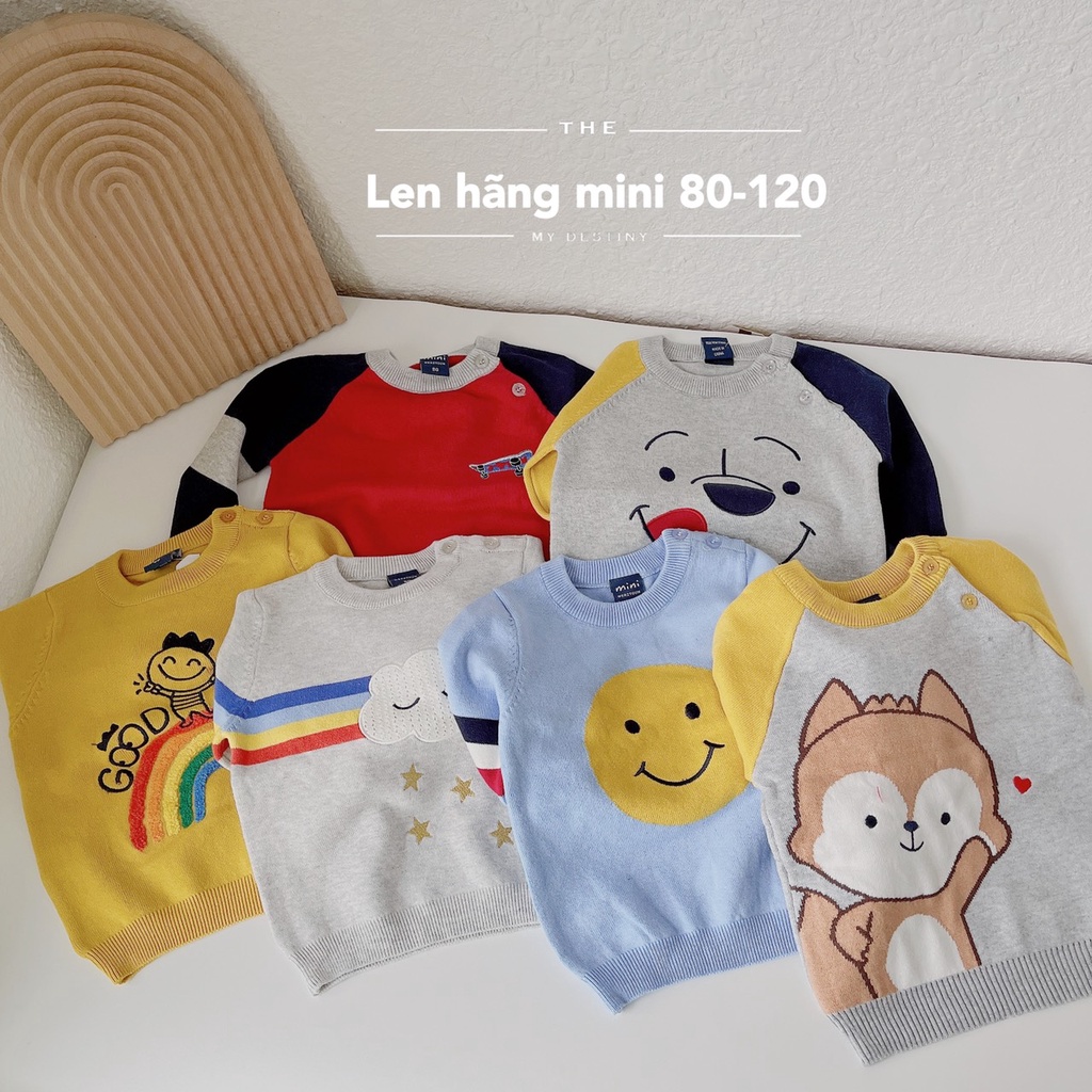 Áo len chui, áo cadigan Quảng Châu cho bé 8-17kg (Sz 80-120)
