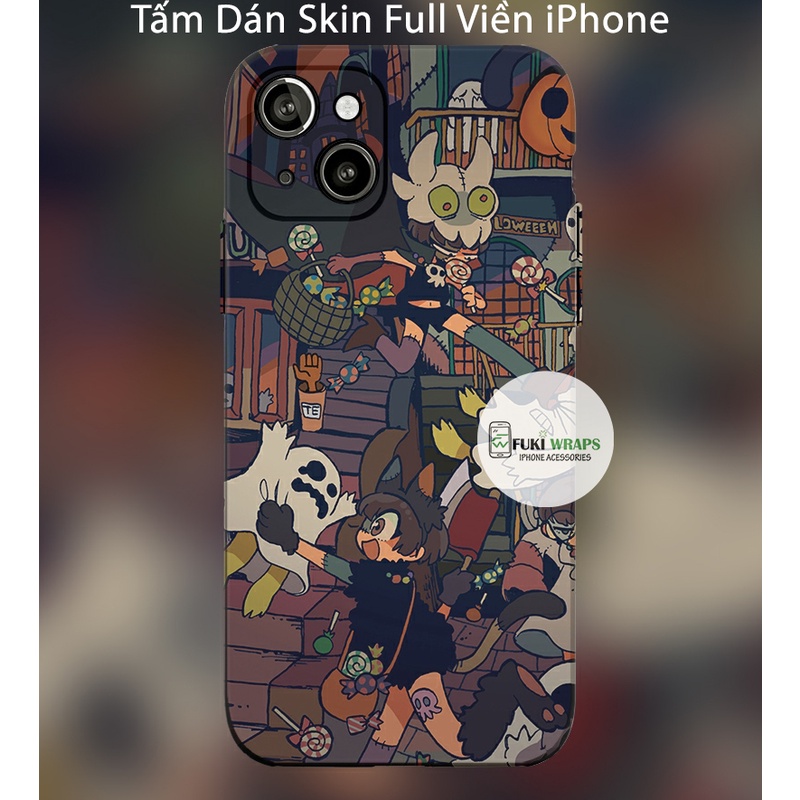 Tấm dán Skin Mặt Sau FULL VIỀN Dành Cho 13prm , 12prm , 11prm , x, xsm , xr, 7p , ip11 , ip12 , ip13 - FukiShop