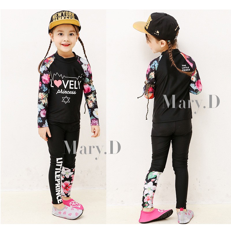 [Mã MABRHV155 giảm 15% đơn 250K] Đồ Bơi Trẻ Em - Áo Bơi Dài Tay Cho Bé Gái Mẫu Lovely Princess SPORTY