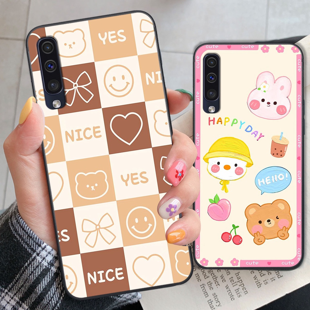 Ốp lưng Samsung A30S / A50 / A70 happy day, gấu bear dễ thương - BỀN - ĐẸP -BAO GIÁ TOÀN THỊ TRƯỜNG