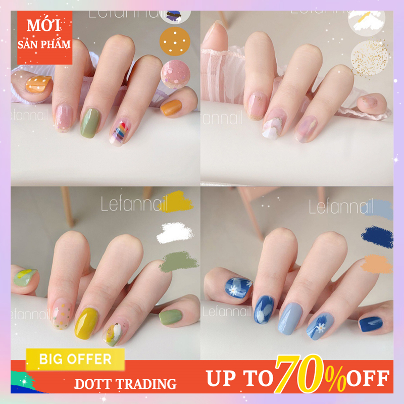 Nhãn dán trang trí móng tay nhiều mẫu tùy chọn