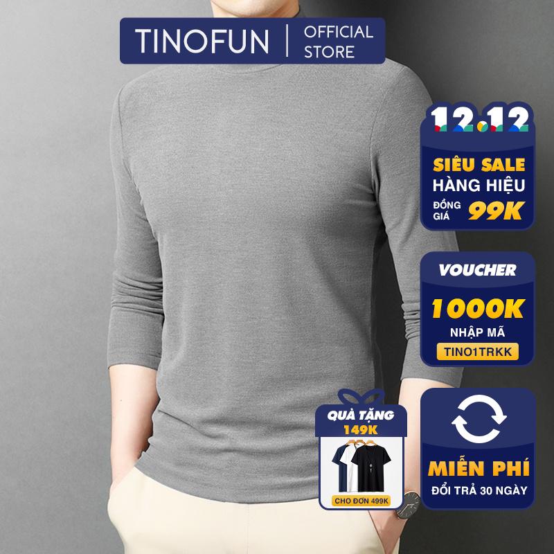 Áo nỉ mùa đông nam TINOFUN Áo khoác nam dài tay cổ tròn vải nỉ mềm mịn mã "TT76-E" co giãn đẹp Cao Cấp