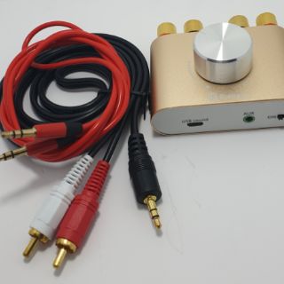 Âm ly mini bluetooth 4.0 - vỏ nhôm phay xước