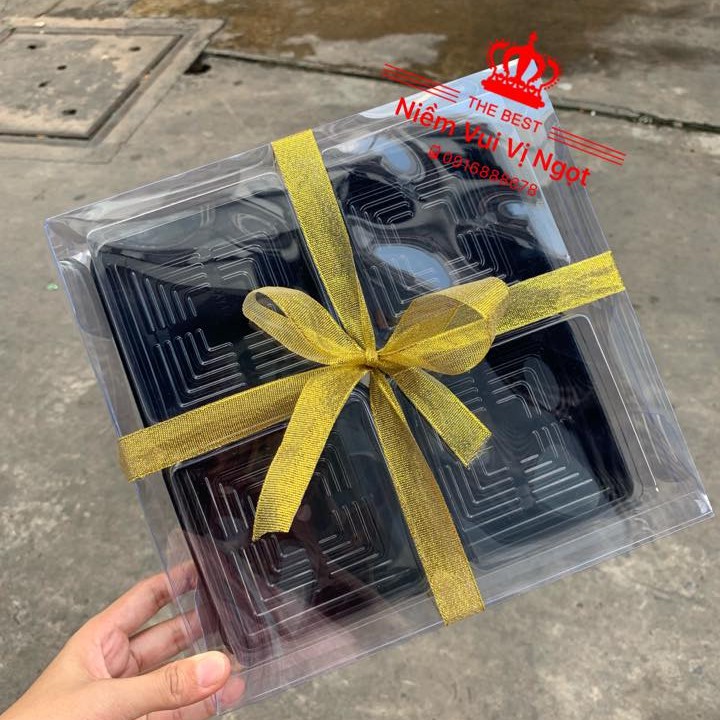 (Set 10) Hộp rau câu mica (KHÔNG HỘP CON)