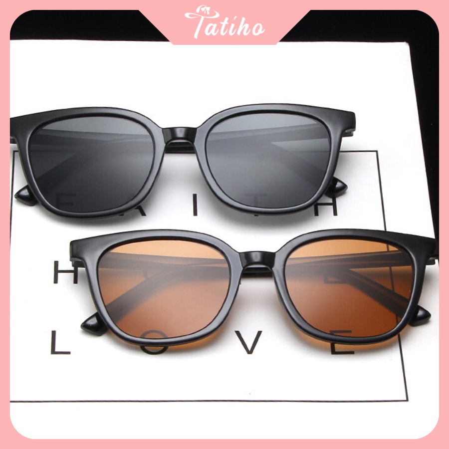 Kính Mát (Kính Râm) Hình Vuông Gọng Nhựa Phong Cách Hàn Quốc - Tatiho - Mã MK036