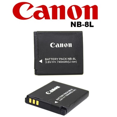 Pin máy ảnh Canon NB-8L, DUNG LƯỢNG CAO