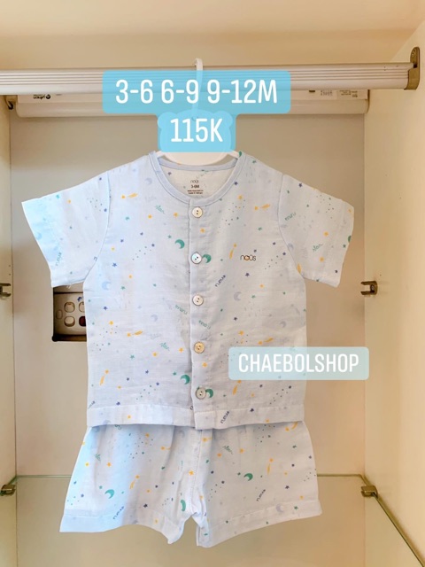 SS2020 Bộ cài thẳng cộc xô các màu 3-6 đến 9-12M