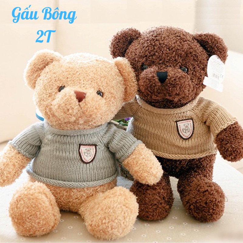 Set 01 Gấu Bông Teddy Bear Kèm Hộp Size Nhỏ Siêu Dễ Thương Dùng Làm Quà Tặng.