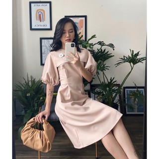 Đầm cổ thủy thủ đính hoa EDINI - D1126