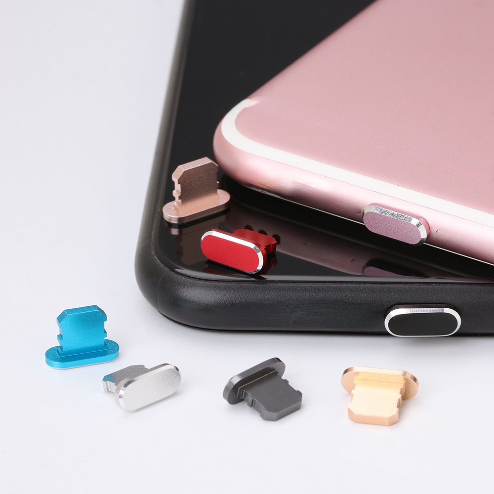 Nút Bịt Chống Bụi Bằng Hợp Kim Nhôm Cho apple Iphone 13 12 11proMax X XR
