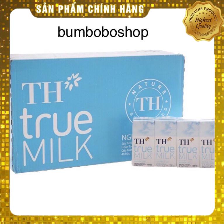 Thùng 48 hộp sữa TH TRUE MILK không đường 180ml