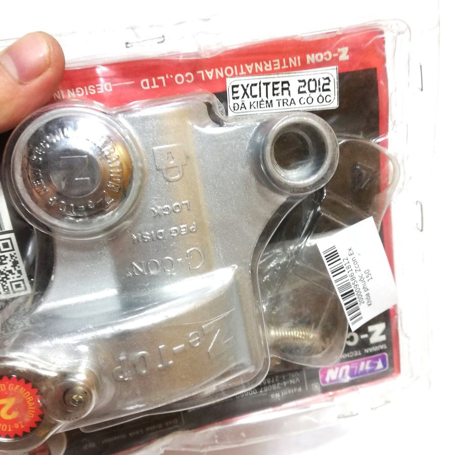 Khóa Phuộc Chống Trộm Zcon Cho Xe Ex150 2012
