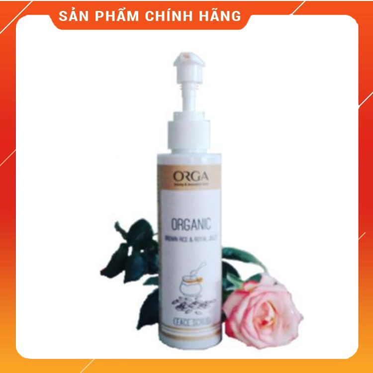 [Siêu Rẻ] Tẩy Tế Bào Chết Cho Da Mặt – ORGA – ORGANIC BROWN RICE & ROYAL JELLY 120ML
