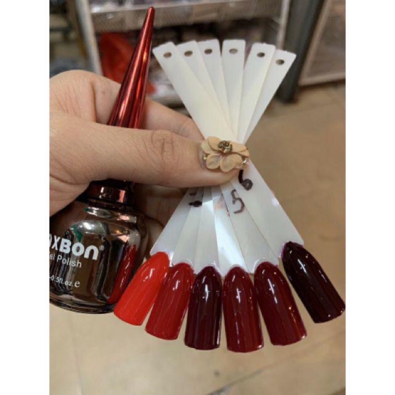 Sơn Gel Mxbon 6 Màu Đỏ Đẹp Hot chính hãng