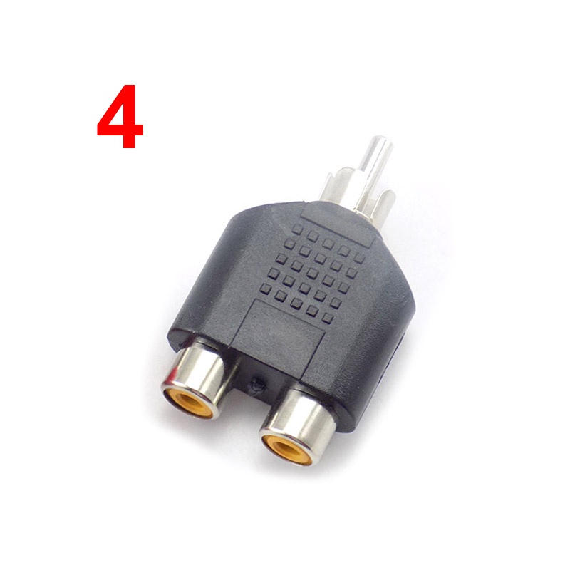 Bộ 5 Đầu Nối 3.5mm male Sang 2 RCA female Sang male female 2 Trong 1