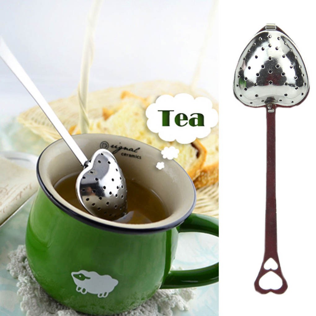 Muỗng pha trà hình trái tim bằng thép không gỉ