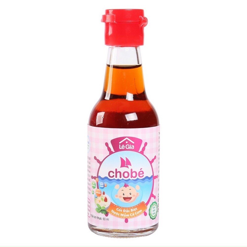 Nước mắm cá cơm Lê Gia chai 60ml cho bé từ 1 tuổi