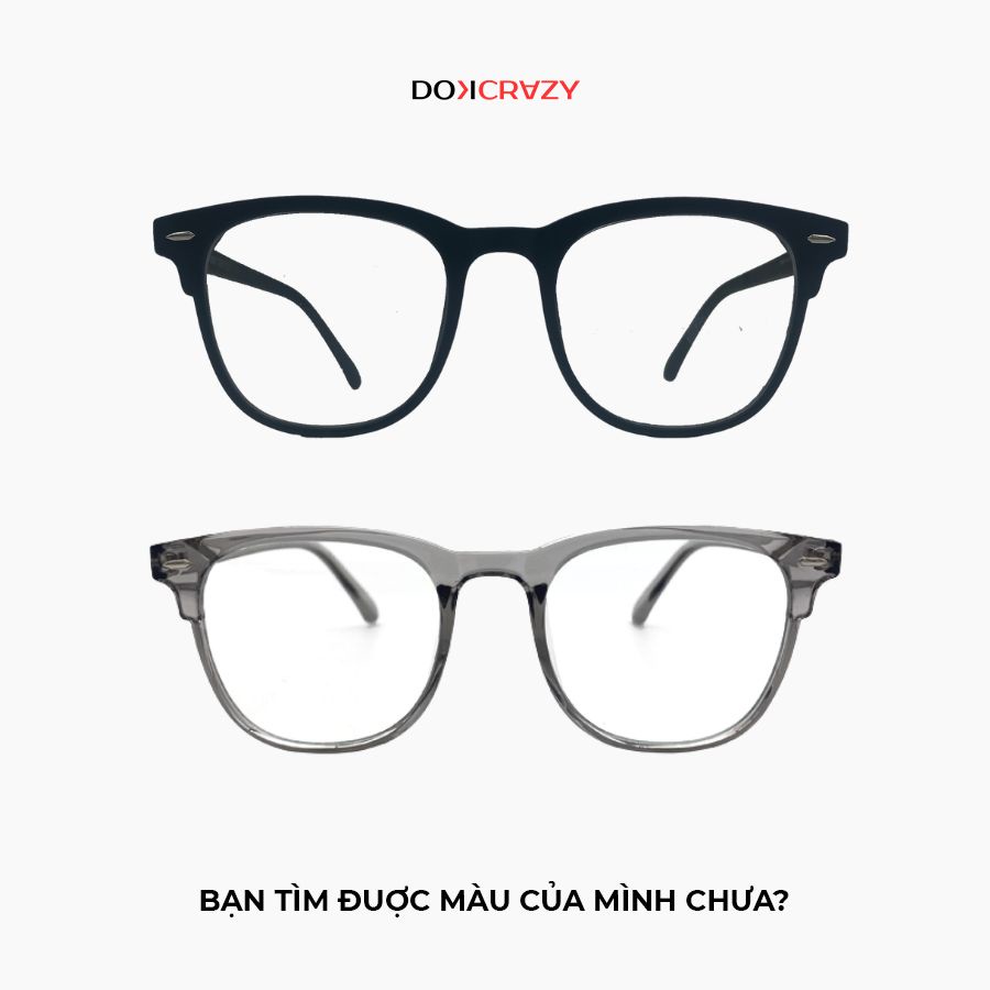 Gọng kính DOKCRAZY SINO nam nữ thời trang chất liệu cao cấp hot trend