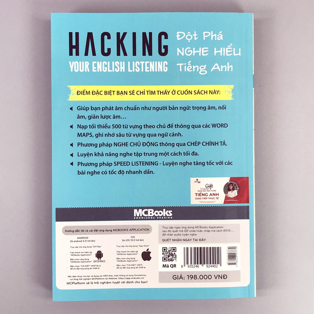 Sách - Combo Hacking Your English Speaking Listening - Đột phá luyện nghe nói tiếng Anh Tặng Kèm Bookmark