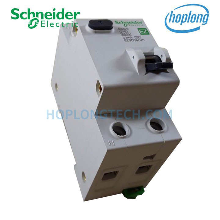 [CHÍNH HÃNG] EZ9D34640 Cầu dao tự động bảo vệ RCBO 1P+N pha 40A dòng rò 30mA Easy9 Schneider