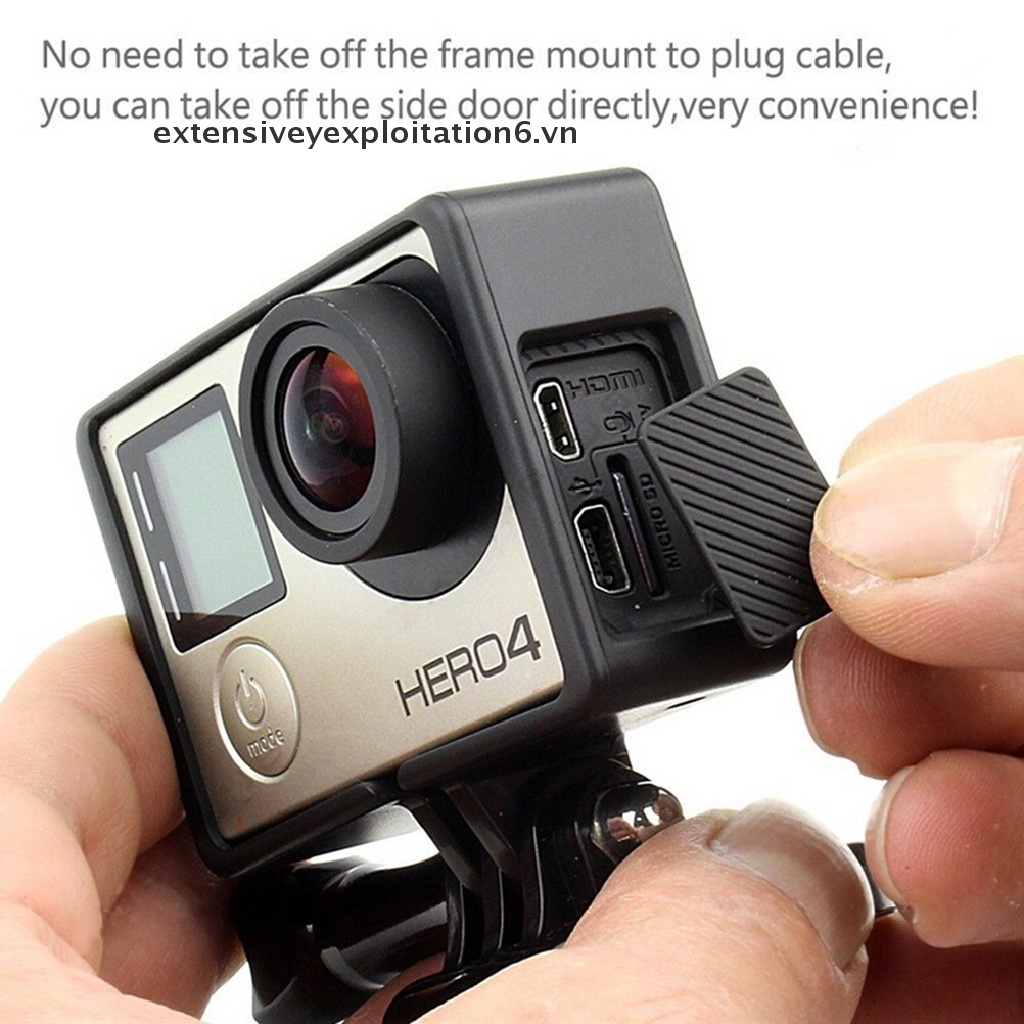 Khung Bảo Vệ Màu Đen Tiêu Chuẩn Cho GoPro Hero 3 Hero 3 + Hero 4 E6VN