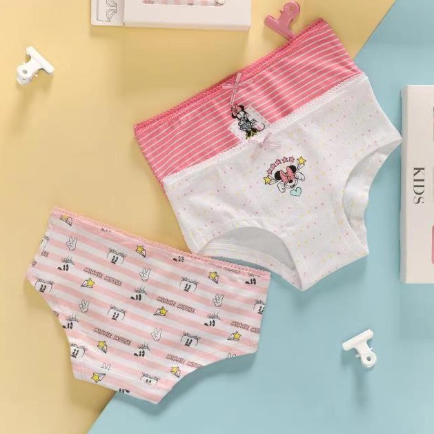 Quần Chíp Bé Gái,Quần Lót Bé Gái Set 3 chip nguyên hộp Kháng Khuẩn 100% Cotton hàng xuất dư size từ 5-12 tuổi 2-7 tuổi