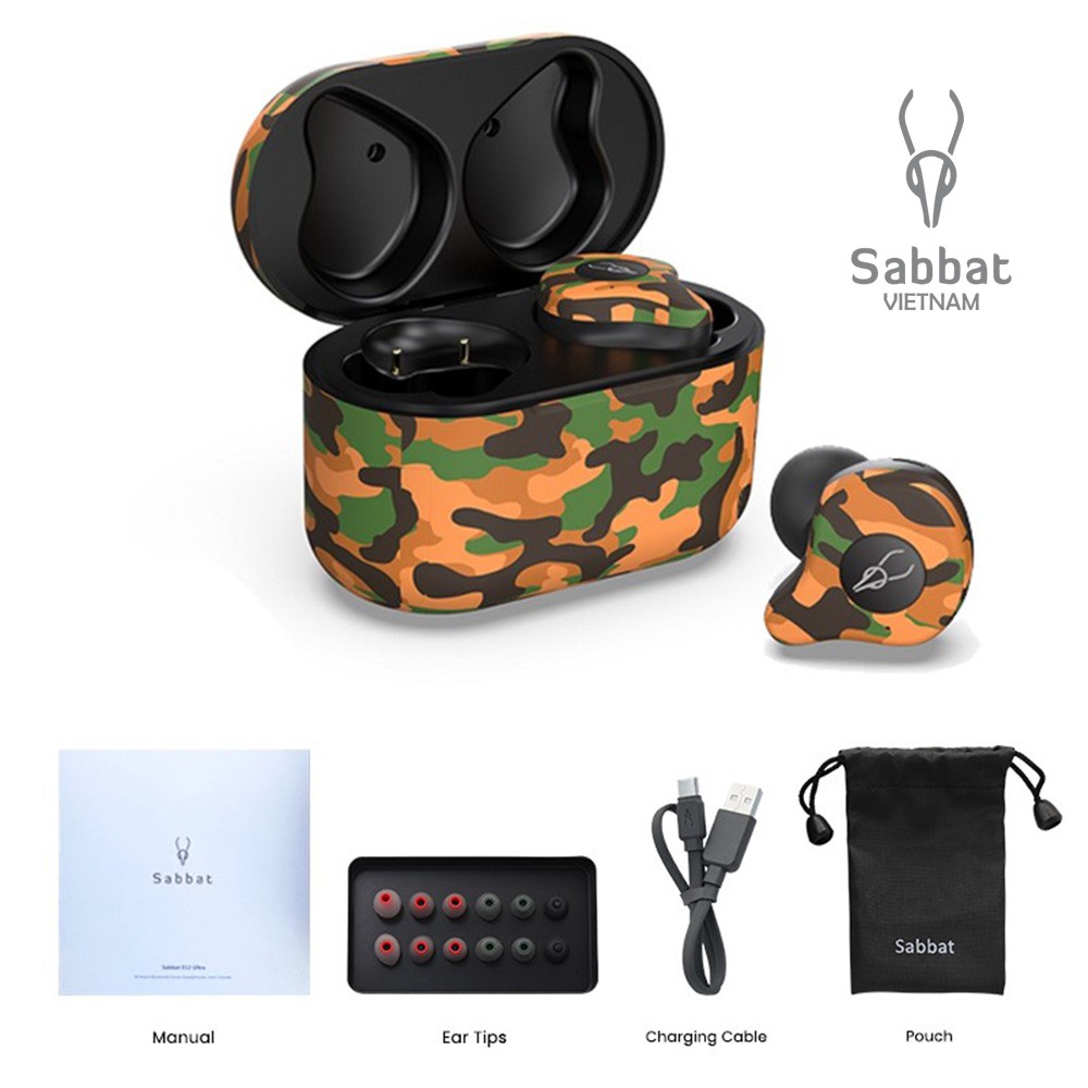 Tai nghe Sabbat E12 Ultra bản Camo - Tai nghe bluetooth chính hãng