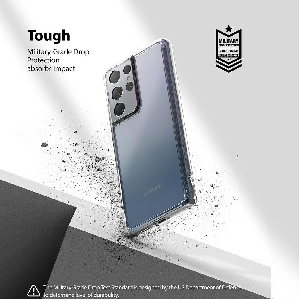 Ốp lưng chống sốc hàng hiệu Ringke Fusion cho Galaxy S21 | S21 Ultra | S21 Plus