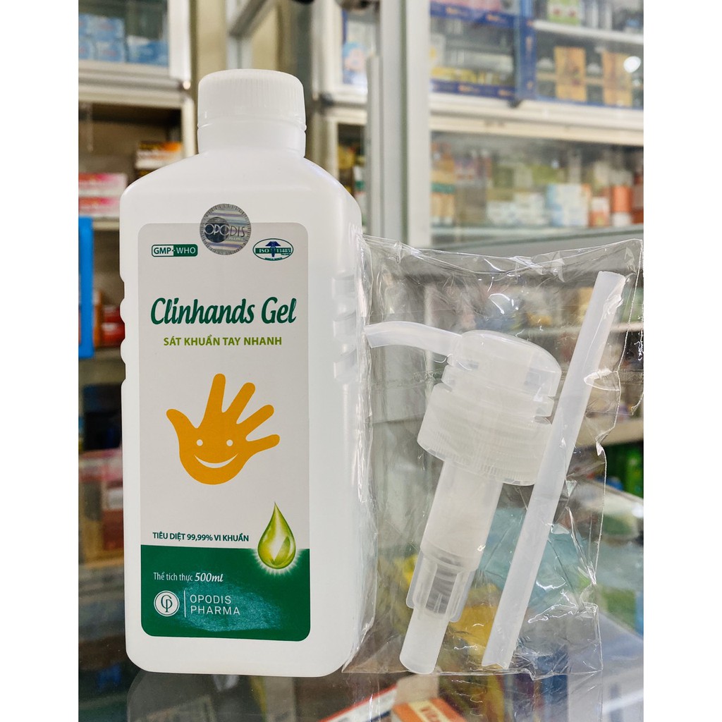 RỬA TAY KHÔ CLINHANDS GEL- CHAI 500ML