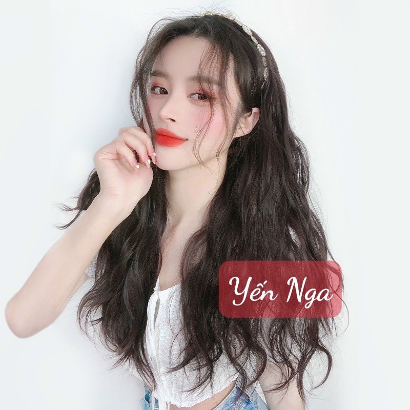 Siêu phẩm băng đô thác đá tóc xù sóng nửa đầu- kèm hình thật