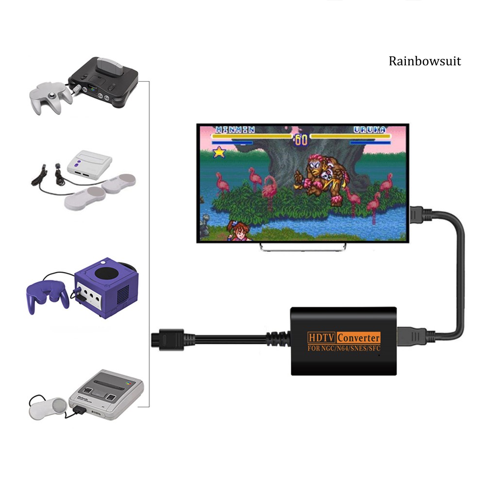 Cáp Chuyển Đổi Rb-1080P Hdmi Cho Nintendo 64 / Snes / Ngc